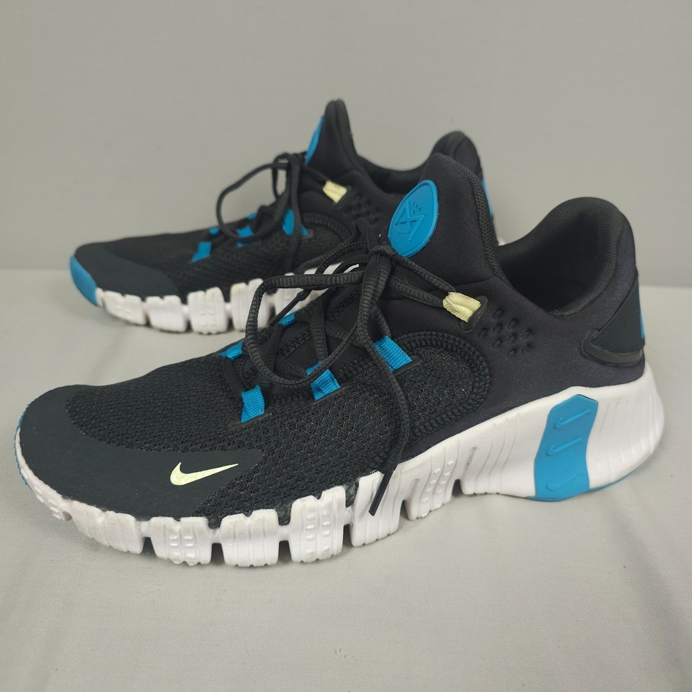 Nike Free Metcon 4 Shoes Men 10.5 Anthracite Citron Tent Gray Blue Trainers - Picture 3 of 15
